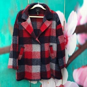 Red plaid jacket